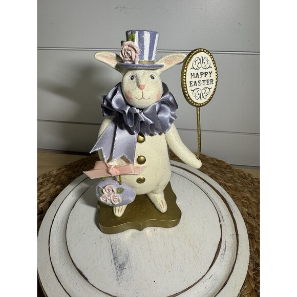 Heather Myers Bacco Polyresin Easter Spring Bunny Rabbit 55452 - Picture 1 of 6